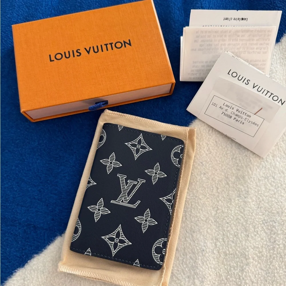 Louis Vuitton Navy Blue Pocket Organizer - Picture 2 of 2